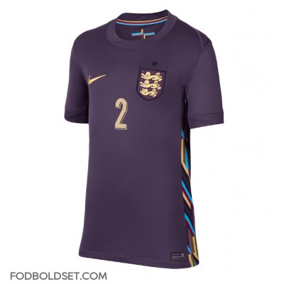 England Kyle Walker #2 Udebanetrøje Dame EM 2024 Kortærmet England Kyle Walker #2 Udebanetrøje Dame EM 2024 Kortærmet